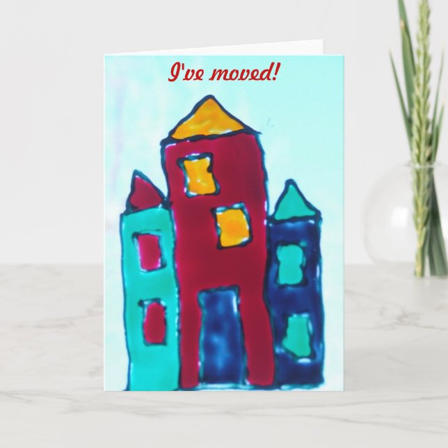 I've moved! announcement (Front)