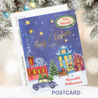 I've Moved Budget Postcard Christmas Village