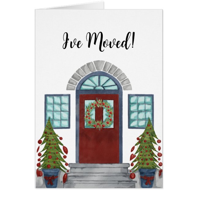 I've Moved! Christmas home Cards (Front)