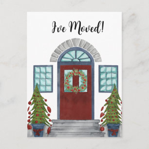 I've Moved! Christmas home Postcard