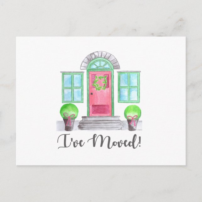 I've Moved! Christmas home Postcard (Front)