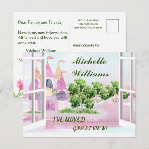 I've Moved Classic Fun New Neighborhood Moving Announcement Postcard