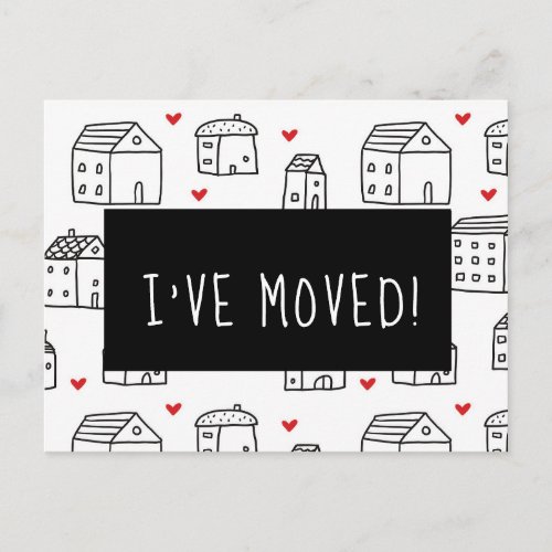 Ive Moved Moving Announcement Postcard