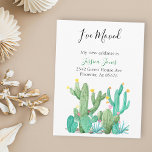 I've  Moved New Address Announcement House Cactus Postcard<br><div class="desc">This design was created though digital art. It may be personalized in the area provide or customizing by choosing the click to customize further option and changing the name, initials or words. You may also change the text color and style or delete the text for an image only design. Contact...</div>