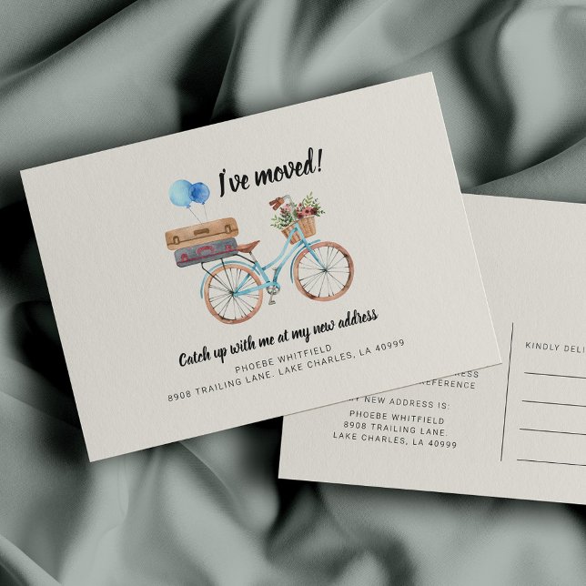 I've Moved New Address Moving Announcement  Postcard (Creator Uploaded)