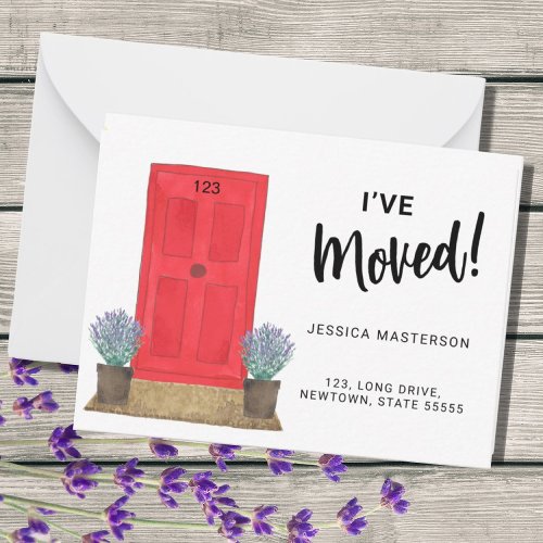  Ive Moved Red Door Moving Announcement 