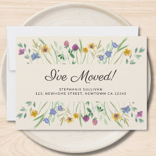 I've Moved Wildflower Moving Announcement