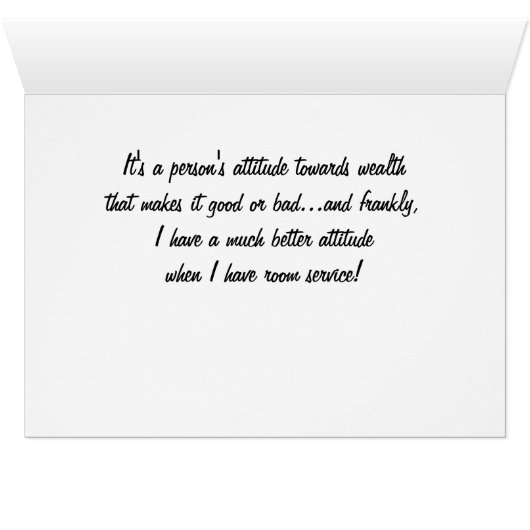 "I've never had a problem with the finer things.." (Inside Horizontal (Bottom))