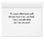 "I've never had a problem with the finer things.." Cards (Inside Horizontal (Bottom))