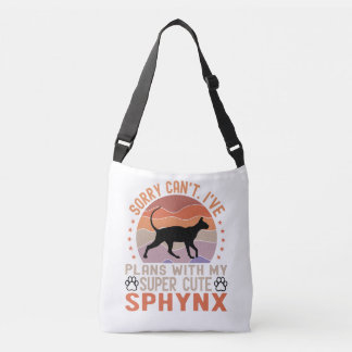 I've plans with my Sphynx cat Crossbody Bag