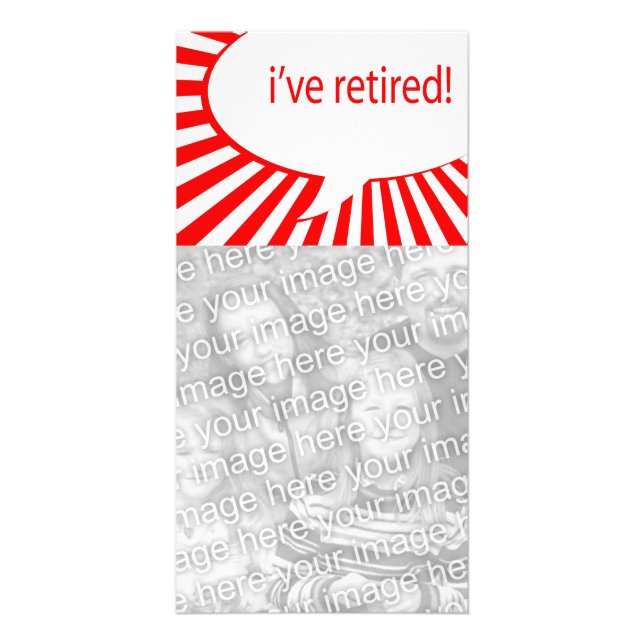 i've retired! (comic bubble) card (Front)