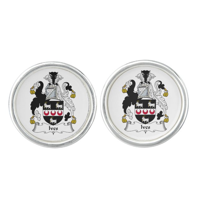 Ives Family Crest Cufflinks (Front)