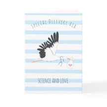 IVF Baby Stork’s Special Delivery Greeting Card