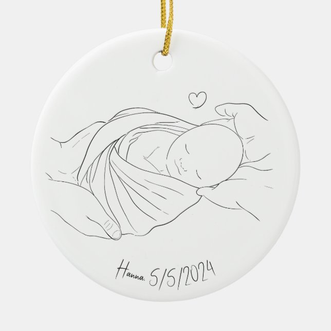 IVF Doctor's Miracle Work Gift  Boho Ornament  (Front)