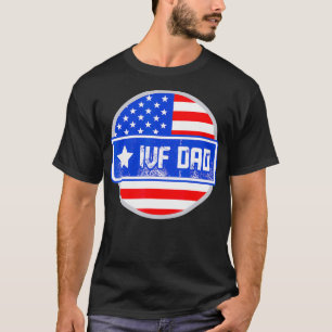 IVF Gift Warrior Symbol Dad Transfer Day Infertili T-Shirt
