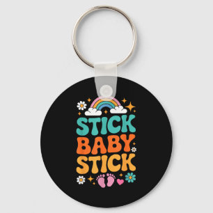 Ivf in vitro fertilization transfer day fertility keychain