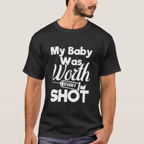 IVF Mom Dad Infertility Gift In Vitro Fertilize T_Shirt