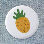 IVF Pineapple | Modern Cute Infertility Support Button<br><div class="desc">Beautiful super cute pineapple design graphic badge to grow awareness for infertility issues and support those going through fertility treatments such as IVF, ICSI, IUI. Women all over the world have clung to the sunny colorful fruit as an emblem of their fertility journey - a pineapple is a wonderful beacon...</div>