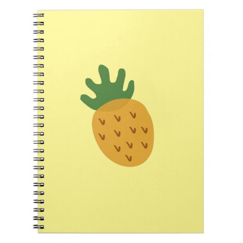 IVF Pineapple  Modern Cute Yellow Infertility Notebook