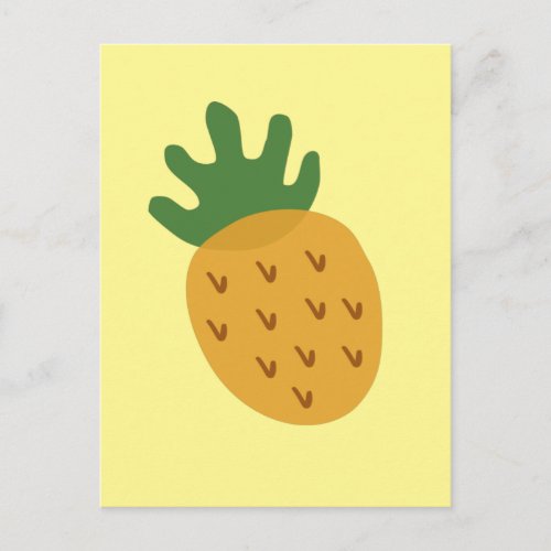 IVF Pineapple  Modern Cute Yellow Infertility Postcard