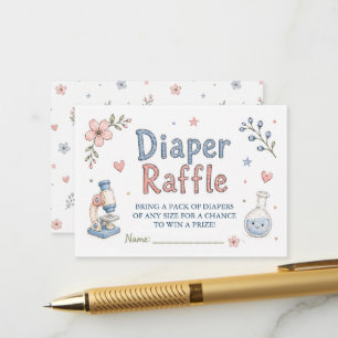 IVF Science Baby Shower Diaper Raffle Card