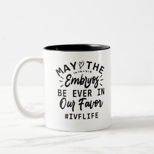 IVF Transfer Day Retrieval Day IVF Couple Gift Two-Tone Coffee Mug