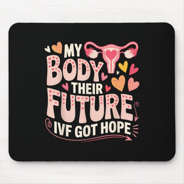 Ivf Transfer Day Surrogacy Pregnancy Surrogate Mat Mouse Pad (Front)