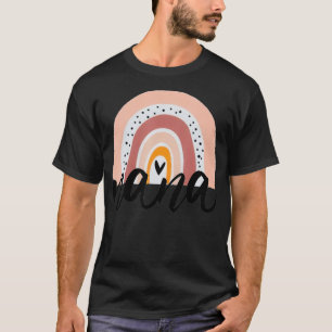 IVF Twins Nana Boho Rainbow Cute Pregnancy Twins T-Shirt
