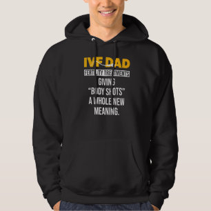 Ivf Warrior Dad Shot Transfer Day Infertility   Hoodie