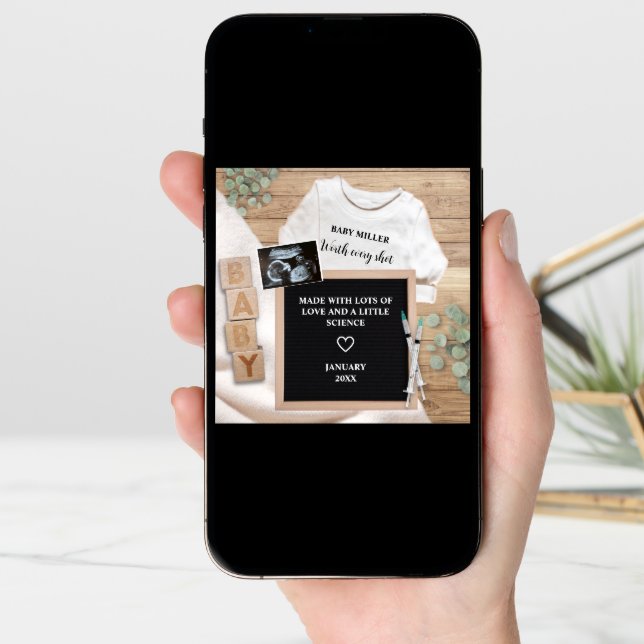 IVF Worth Every Shot Ultasound Sonogram Preganancy Announcement (Front Digital)