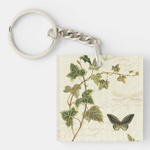 Ivies and Butterflies Keychain