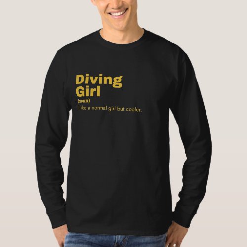 iving Girl _ Diving T_Shirt