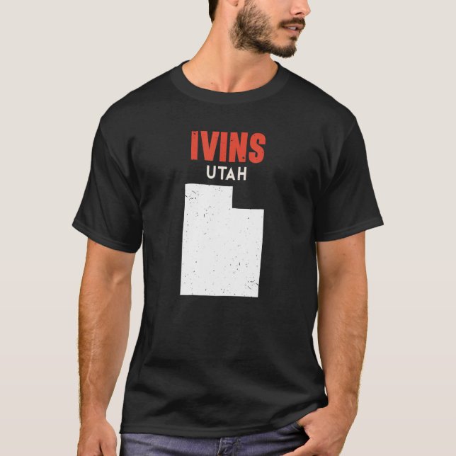 Ivins Utah USA State America Travel Utahan T-Shirt (Front)