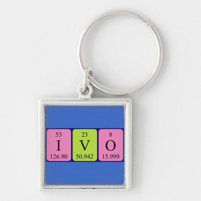 Ivo periodic table name keyring (Front)