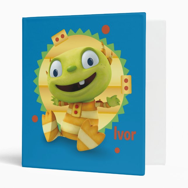 Ivor Hugglemonster 2 3 Ring Binder (Front/Inside)