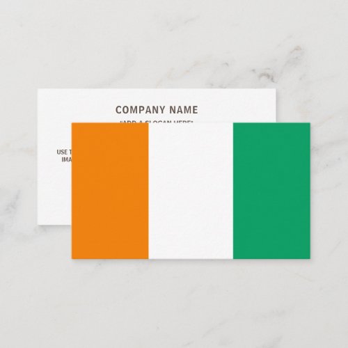 Ivorian Flag Flag of Cte dIvoire Business Card