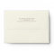 Ivory A7 Envelope 5x7 with return address