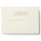 Ivory A7 Envelope 5x7 with return address