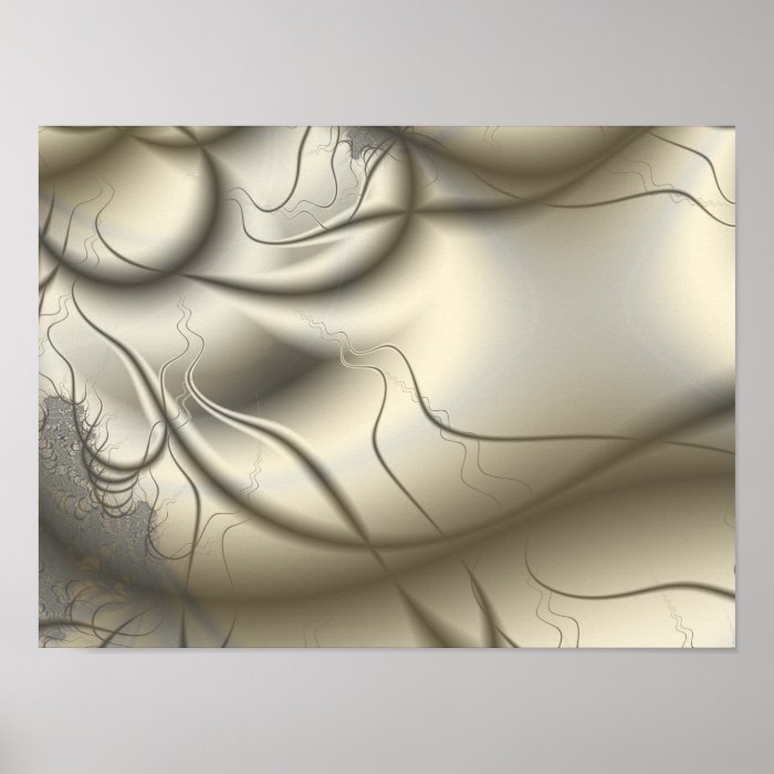 Ivory Abstract Art Posters