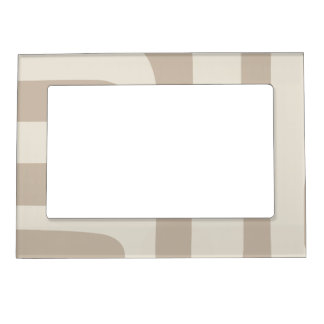 Ivory and Beige Abstract Magnetic Frame