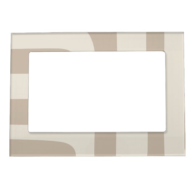 Ivory and Beige Abstract Magnetic Frame (Front)