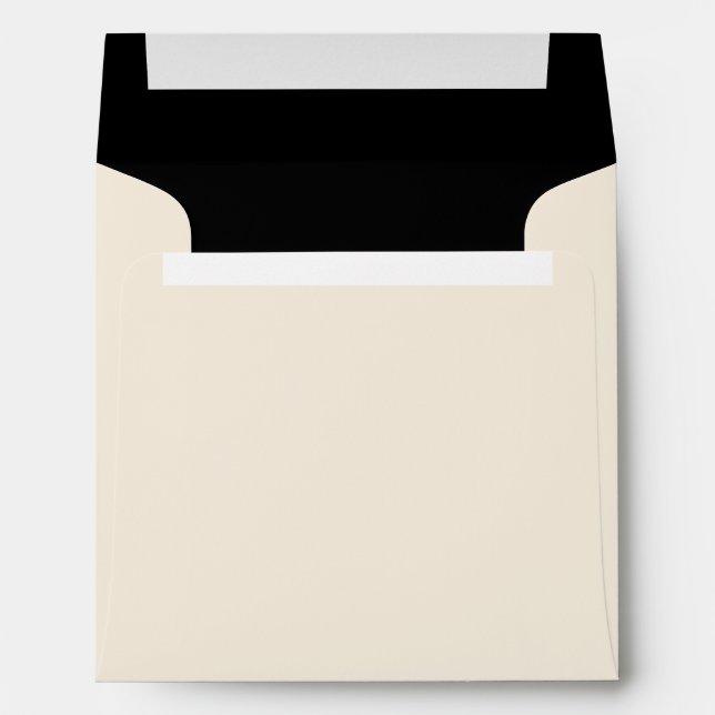 Ivory and Black Envelope (Back (Bottom))