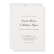 Ivory and Black Wedding 