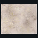 Ivory and Gold Grunge Distressed Damask Wrapping Paper<br><div class="desc">Shimmering ivory and gold distressed vintage damask gift wrap.</div>