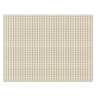 Ivory and Gold Waffle Weave