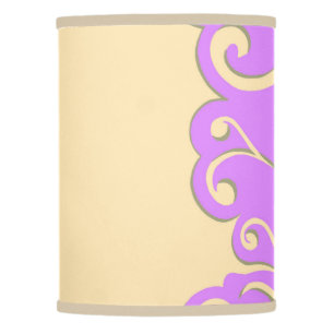 Ivory and Lilac Lamp Shade