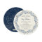 Ivory and Navy Floral Bridal Shower Invitations