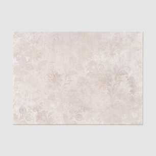 Ivory and White Vintage Damask Tissue Paper