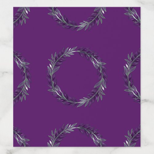 Ivory and Wreath Wedding Envelope Liner