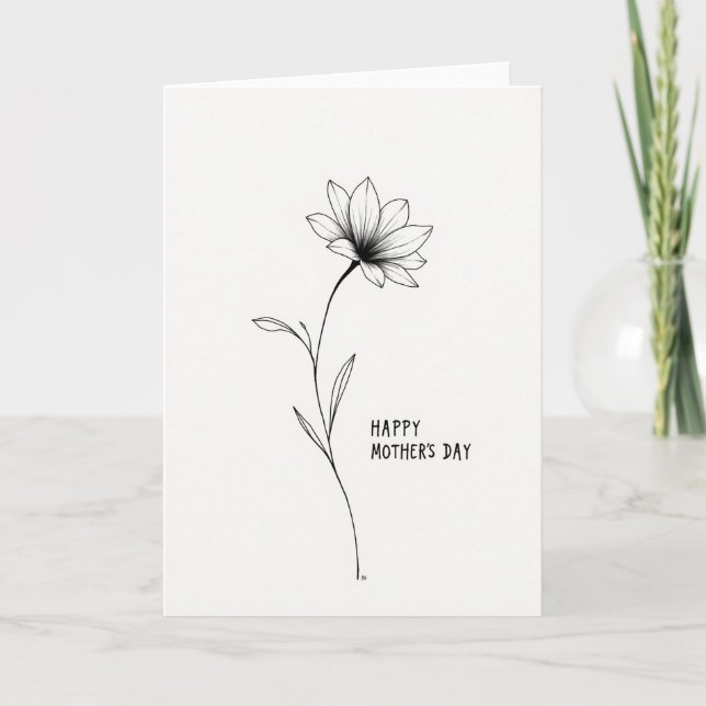 Ivory Backdrop Mothers Day Card (Front)